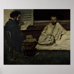 Póster Paul Alexis leyendo un manuscrito