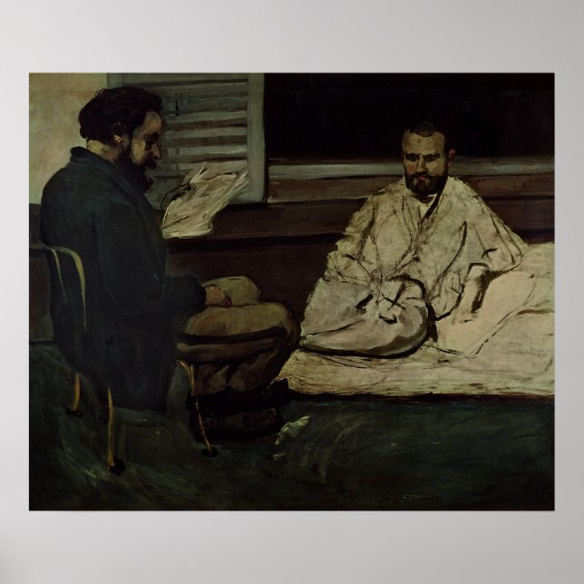 Póster Paul Alexis leyendo un manuscrito (Frente)