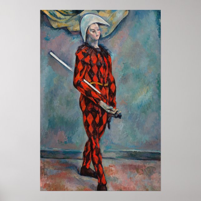 Póster Paul Cézanne - Arlequín (Frente)