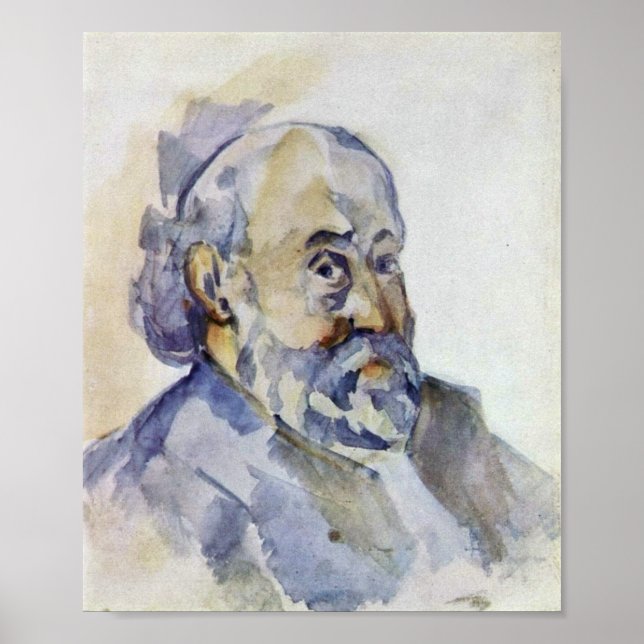 Póster Paul Cezanne - autoretrato (Frente)