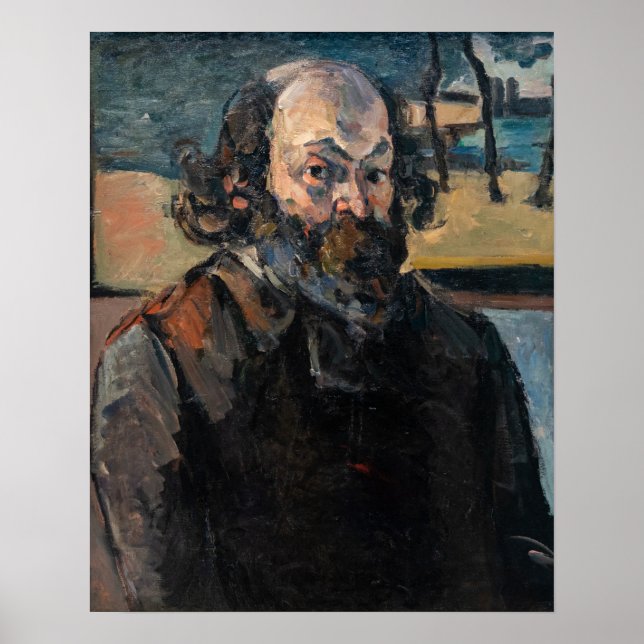 Póster Paul Cezanne - Autorretrato (Frente)