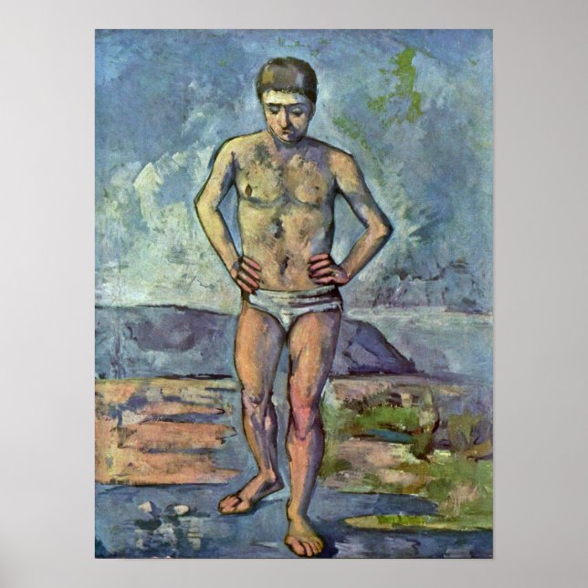 Póster Paul Cezanne - Bather (Frente)
