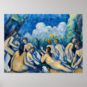 Póster Paul Cezanne - Bathers (Les Grandes Baigneuses)