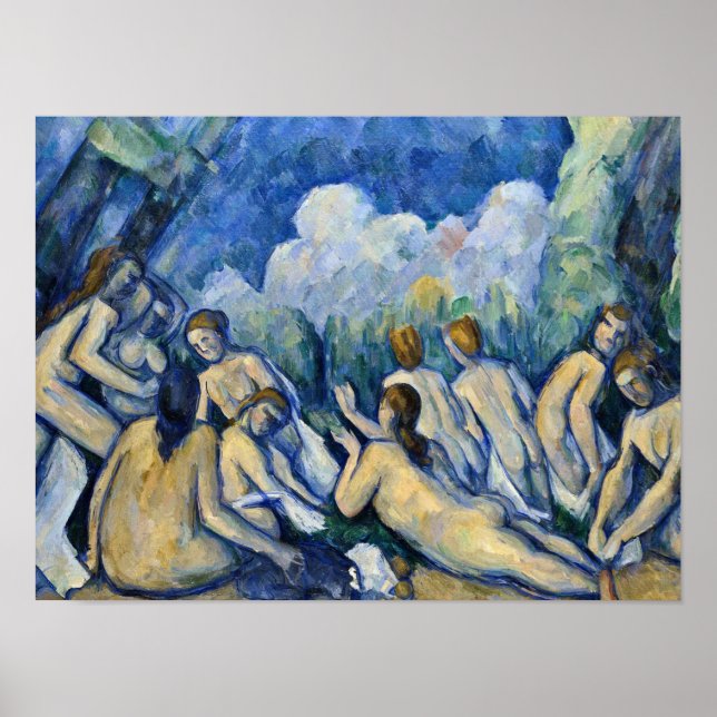 Póster Paul Cezanne - Bathers (Les Grandes Baigneuses) (Frente)