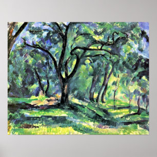 Póster Paul Cezanne - bosque