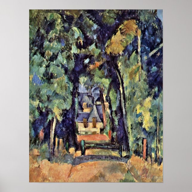 Póster Paul Cezanne - Calle de Chantilly (Frente)