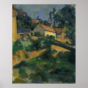 Póster Paul Cézanne - camino de torneado en Montgeroult
