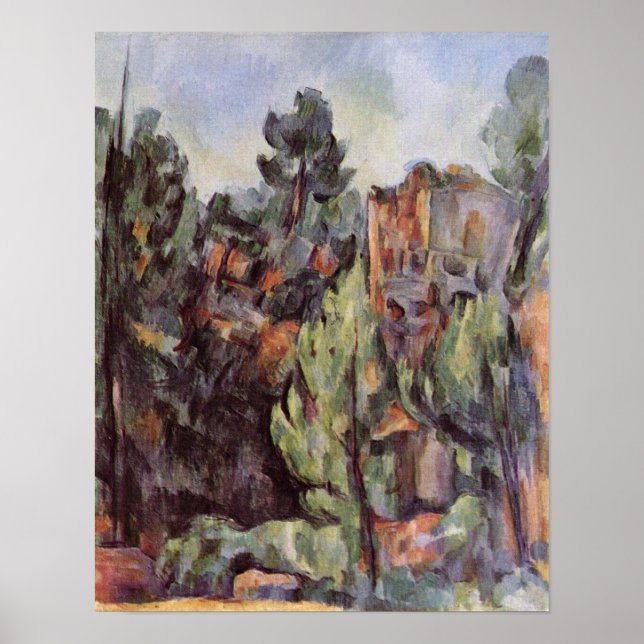 Póster Paul Cezanne - cantera cerca de Bibemus (Frente)
