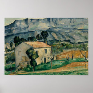 Póster Paul Cezanne - Casa en Provenza