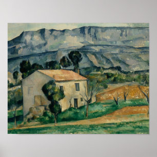 Póster Paul Cezanne - Casa en Provenza