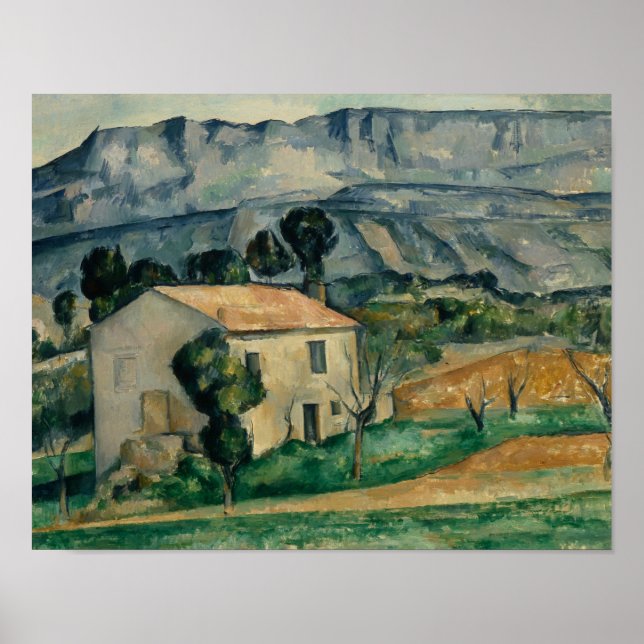 Póster Paul Cezanne - Casa en Provenza (Frente)