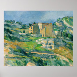 Póster Paul Cezanne - Casas en Provenza, Valle de Riaux