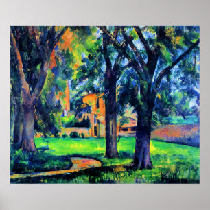 Póster Paul Cezanne - Castaño y Granja,