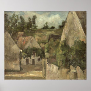 Póster Paul Cezanne Cruces en el Rue Remy, Auvers,