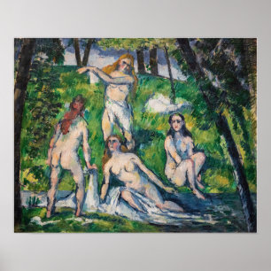 Póster Paul Cezanne - Cuatro Bathers