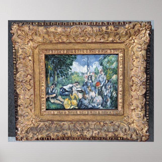 Póster Paul Cezanne | Dejeuner sur l'herbe, 1876-77 (Frente)