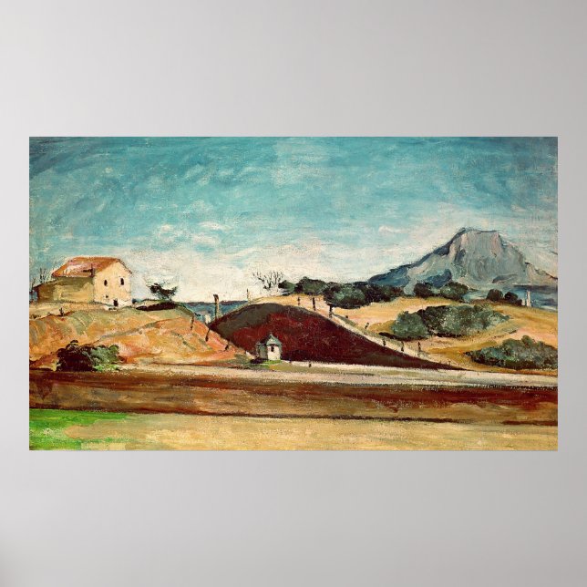 Póster Paul Cezanne | El corte ferroviario, c.1870 (Frente)