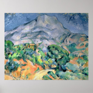 Póster Paul Cezanne el   Mont Sainte-Victoire, 1900