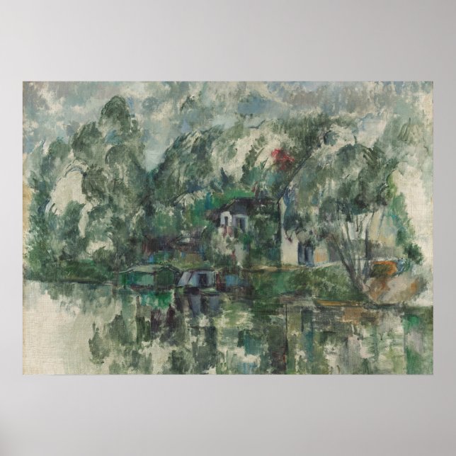 Póster Paul Cezanne | En el borde del agua, c. (petróleo  (Frente)