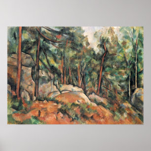 Póster Paul Cezanne - en las maderas