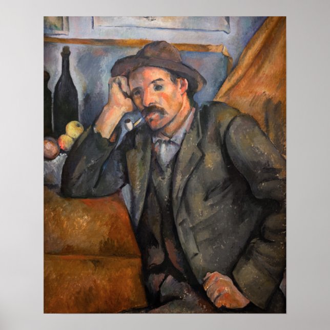 Póster Paul Cezanne - Fumador (Frente)