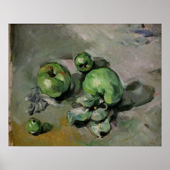 Póster Paul Cezanne | Green Apples, c.1872-73 (Frente)