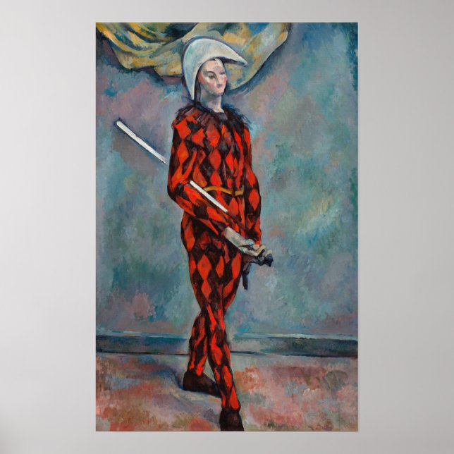 Póster Paul Cezanne - Harlequin (Frente)