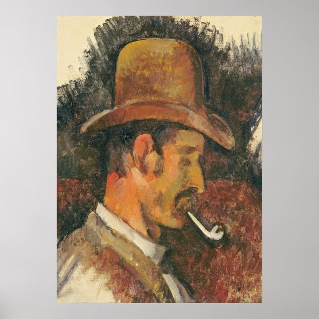 Póster Paul Cezanne | Hombre con traje oriental, c.1635 ( (Frente)