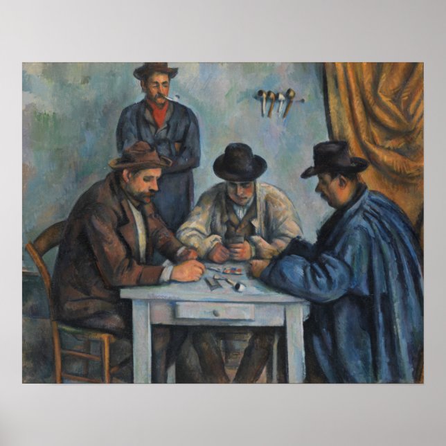 Póster Paul Cezanne | Jugadores De Tarjetas (Frente)