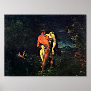 Póster Paul Cezanne - la abducción