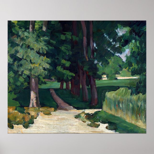 Póster Paul Cézanne La avenida en el Jas de Bouffan (Frente)