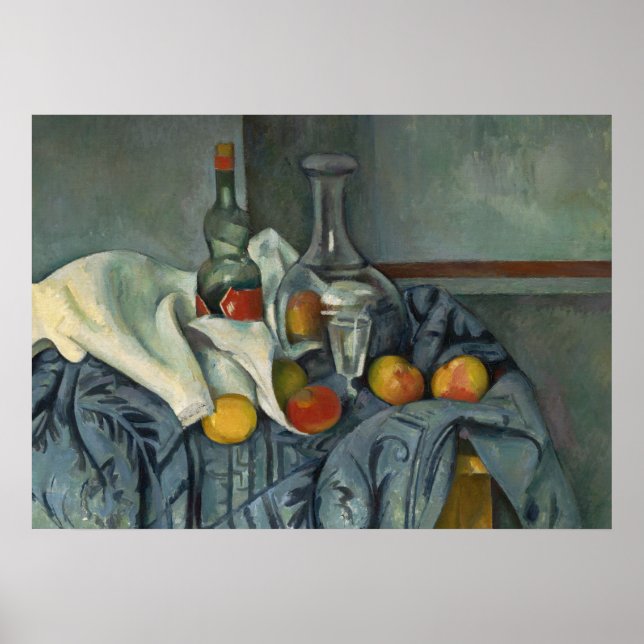 Póster Paul Cezanne | La botella de Peppermint, 1893-95 ( (Frente)