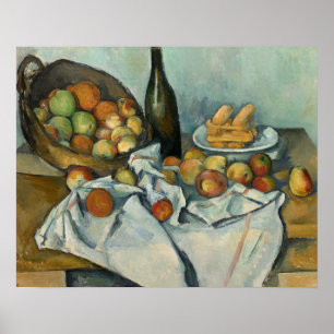 Póster Paul Cezanne - La canasta de manzanas