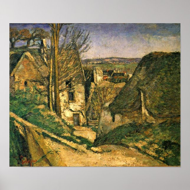 Póster Paul Cezanne - La casa del ahorcado (Frente)