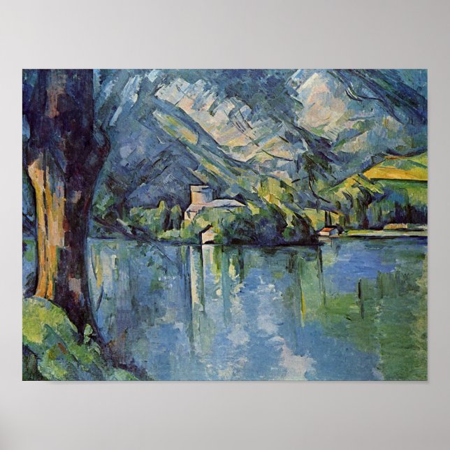 Póster Paul Cézanne - Lago Annecy (Frente)