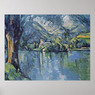 Póster Paul Cezanne - Lago Annecy