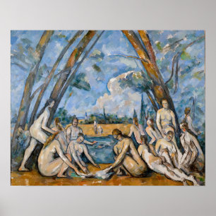 Póster Paul Cezanne - Las grandes bañistas