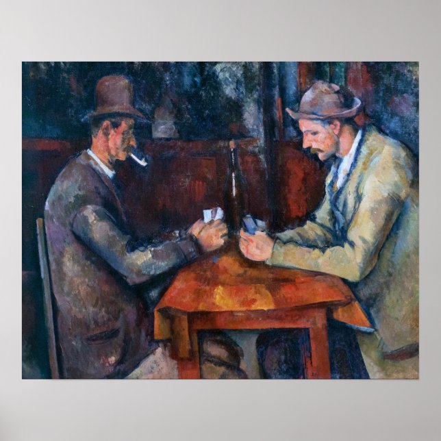 Póster Paul Cezanne - Los Jugadores de Cartas (Frente)