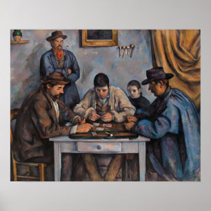Póster Paul Cezanne - Los Jugadores de Cartas