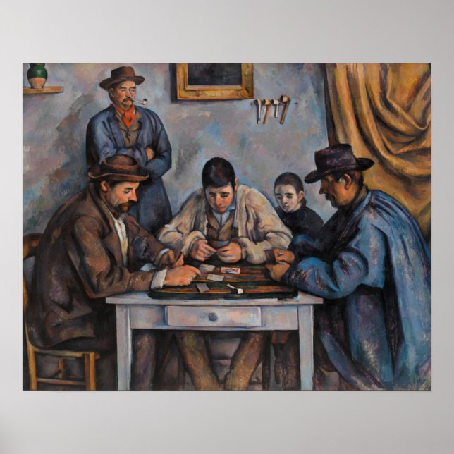 Póster Paul Cezanne - Los Jugadores de Cartas (Frente)