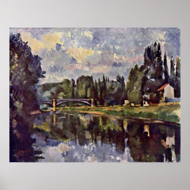 Póster Paul Cezanne - Marne-shore (Frente)