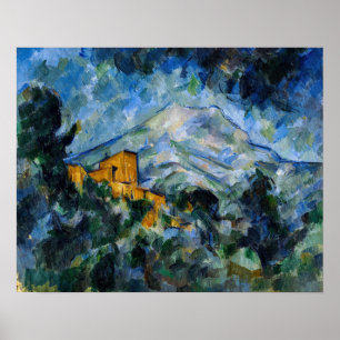 Póster Paul Cezanne - Mont Saint-Victoire y Chateau Noir
