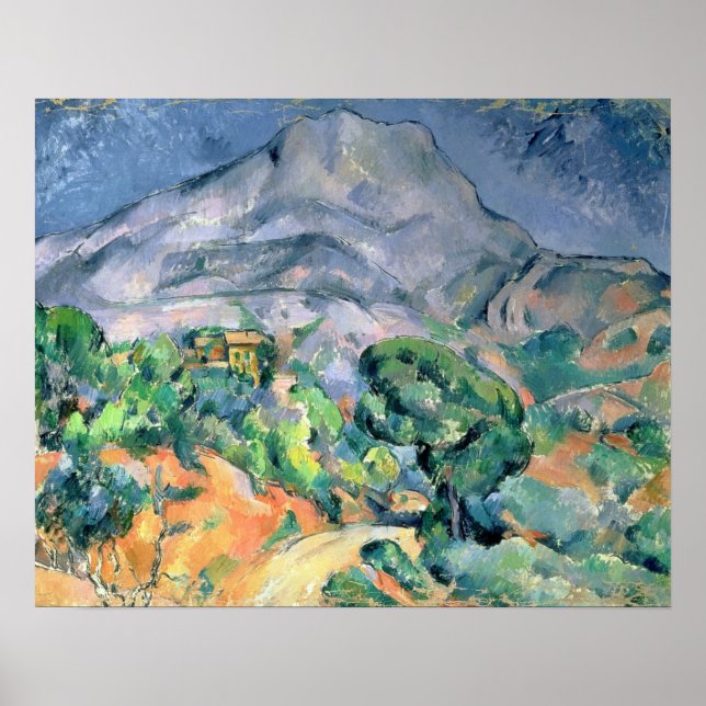 Póster Paul Cezanne | Mont Sainte-Victoire, 1900 (Frente)