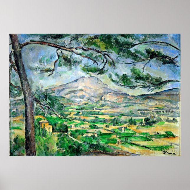 Póster Paul Cézanne, Mont Sainte-Victoire, Courtald (Frente)