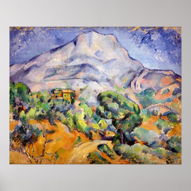 Póster Paul Cezanne - Mont Sainte-Victoire, Tholonet Road (Frente)