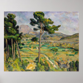 Póster Paul Cezanne - Mont Sainte-Victoire y Viaducto