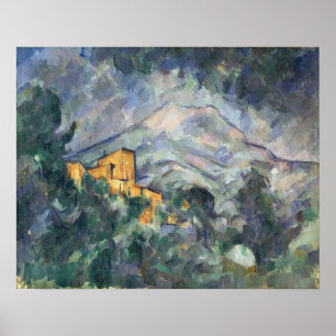 Póster Paul Cezanne Montagne Sainte-Victoire y Bl