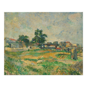 Póster Paul Cezanne Paisaje cerca de París, c. 1876 (pe