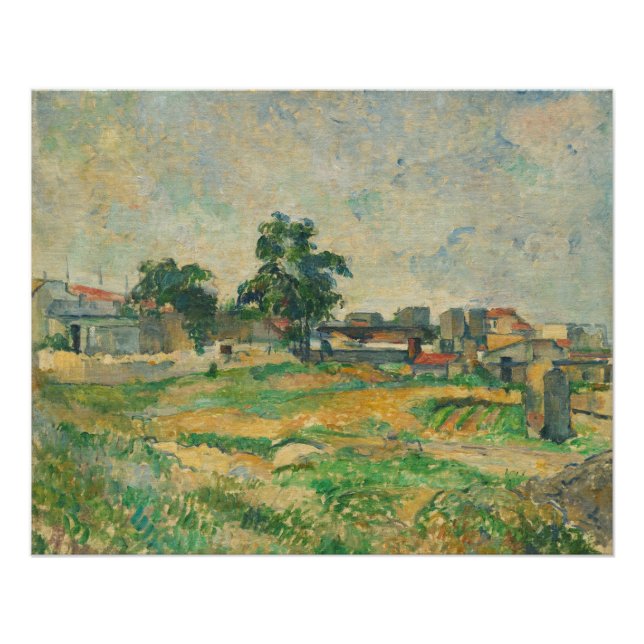 Póster Paul Cezanne | Paisaje cerca de París, c. 1876 (pe (Anverso)