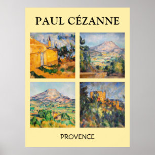 Póster Paul Cezanne - Selección de las obras maestras del